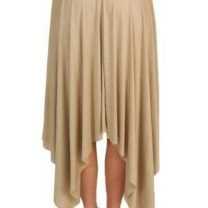 MaiTai Medium Urban Hipster Style Raw Edge Hem Fairy Flare Hem Skirt